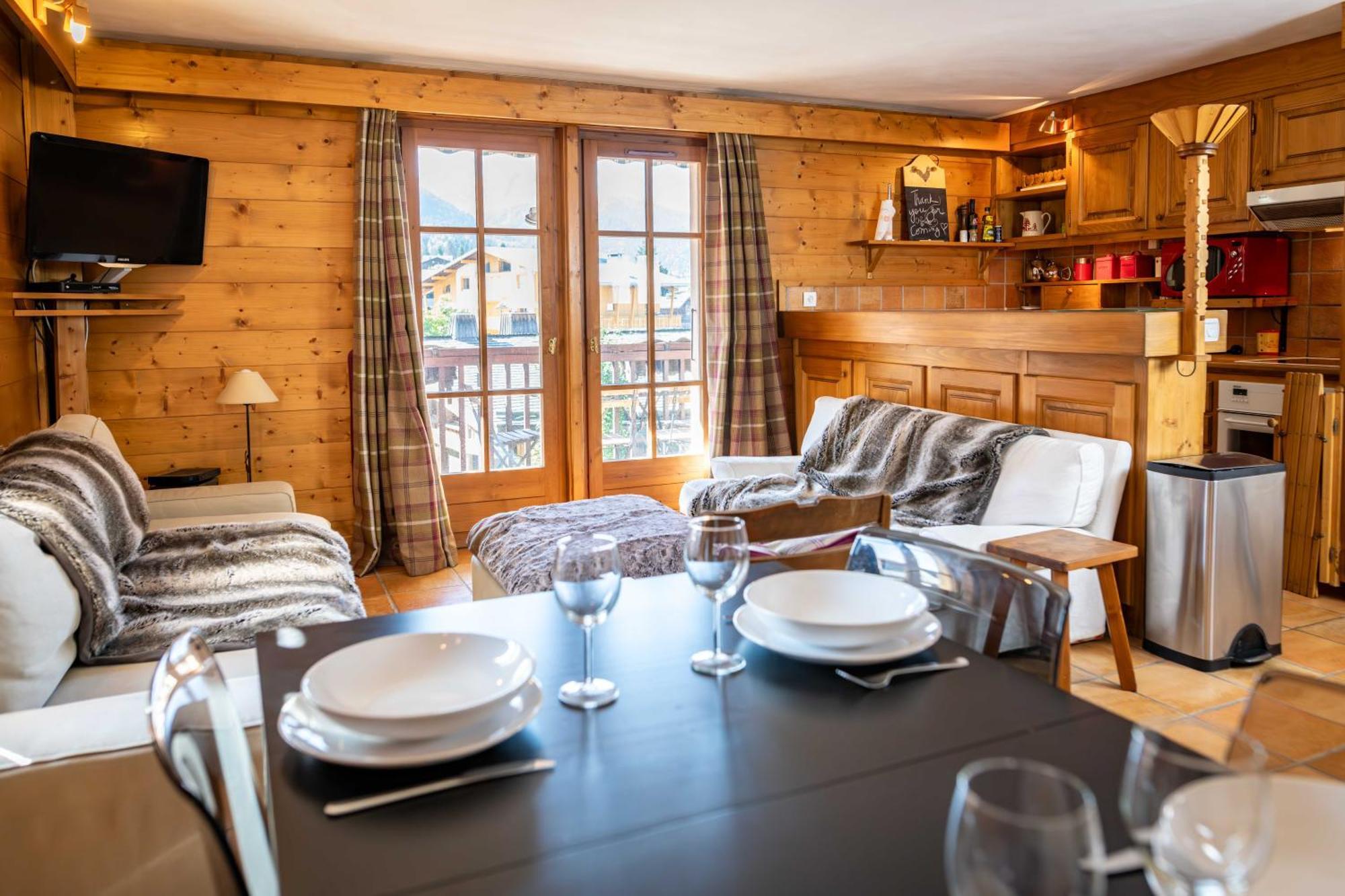 Warm 2-Bedroom Apartment Near The Tourist Office Megève Eksteriør billede