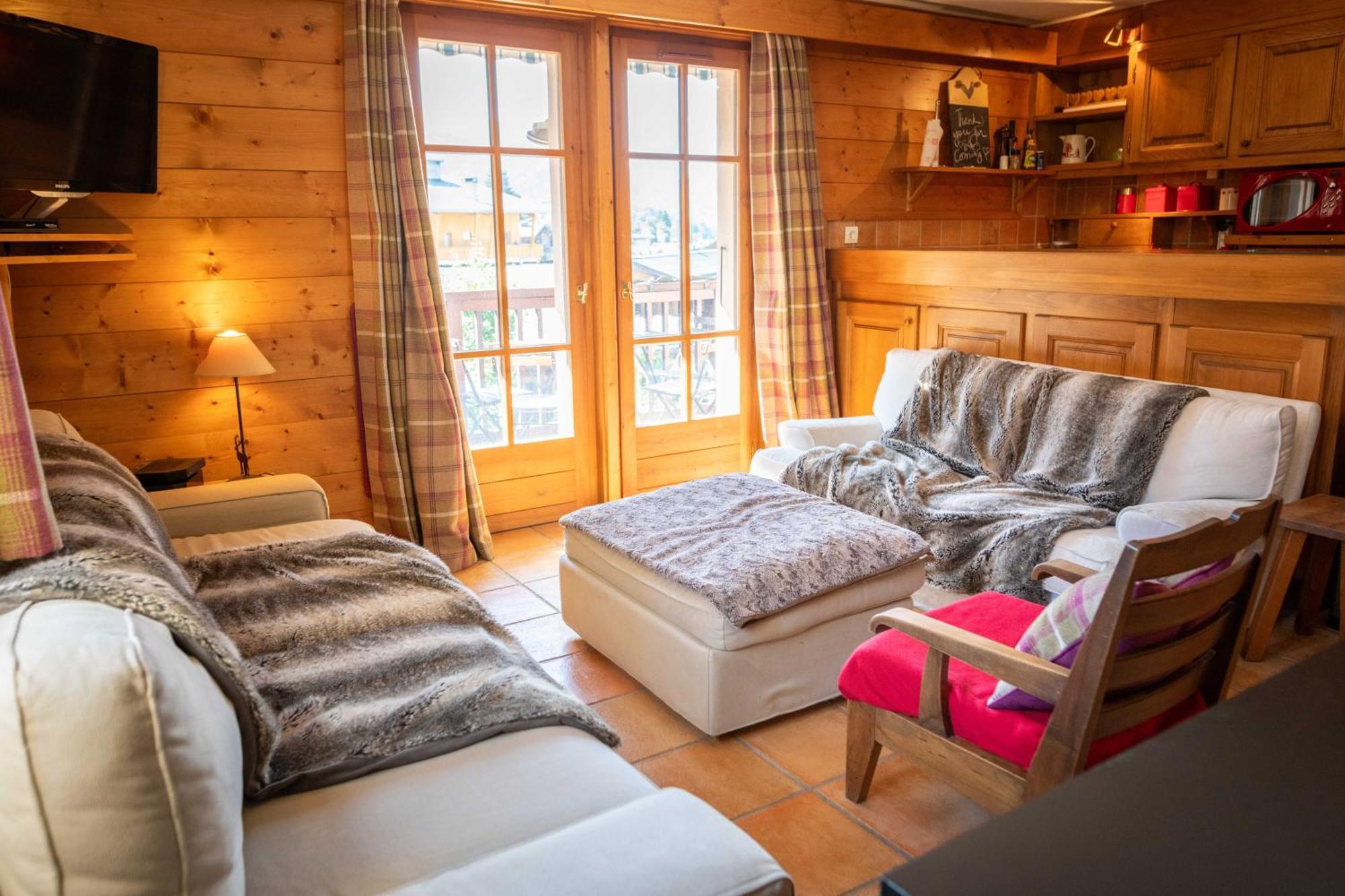 Warm 2-Bedroom Apartment Near The Tourist Office Megève Eksteriør billede